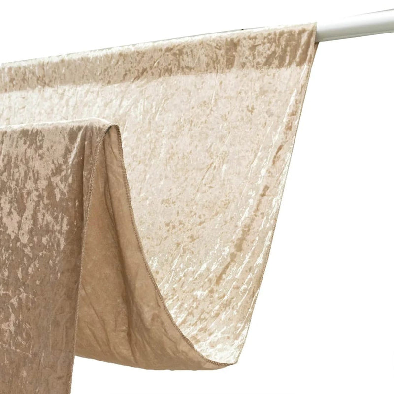 10 ft x 12 ft Premium Crushed Velvet Backdrop Curtain with Rod Pocket