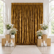 10 ft x 12 ft Premium Crushed Velvet Backdrop Curtain with Rod Pocket