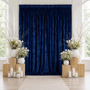 10 ft x 12 ft Premium Crushed Velvet Backdrop Curtain with Rod Pocket