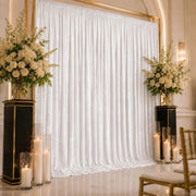 10 ft x 12 ft Premium Crushed Velvet Backdrop Curtain with Rod Pocket