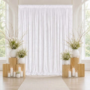 10 ft x 12 ft Premium Crushed Velvet Backdrop Curtain with Rod Pocket