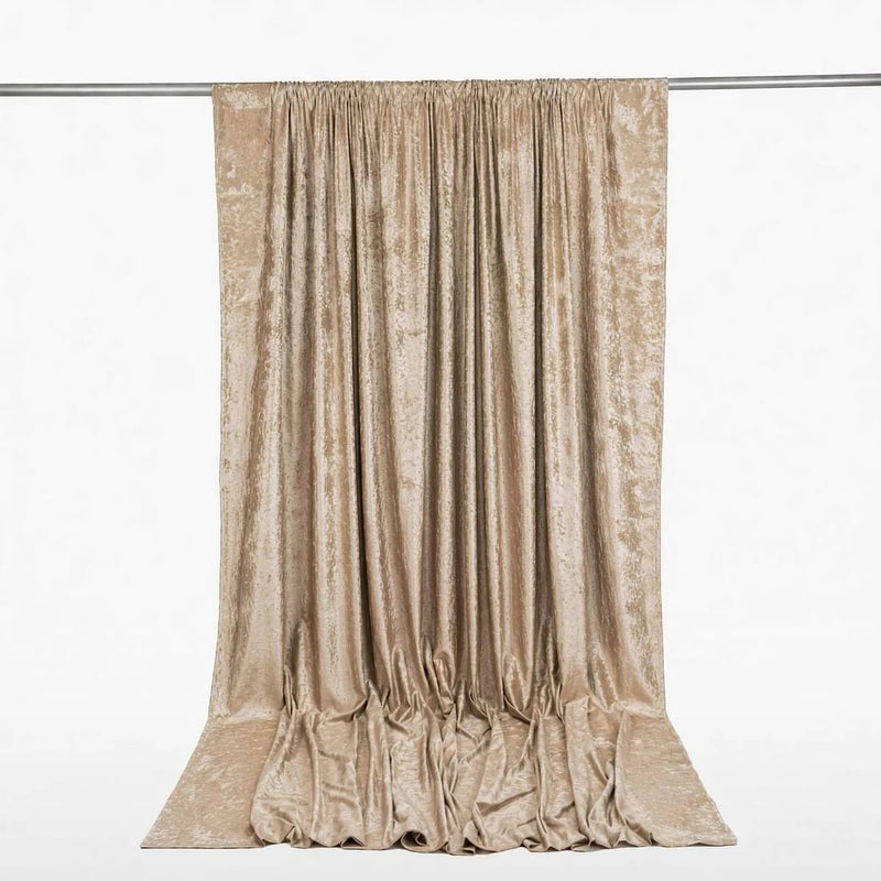 10 ft x 12 ft Premium Crushed Velvet Backdrop Curtain with Rod Pocket BKDP_VEL_PRM_10X12_081