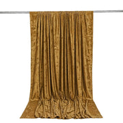 10 ft x 12 ft Premium Crushed Velvet Backdrop Curtain with Rod Pocket BKDP_VEL_PRM_10X12_GOLD