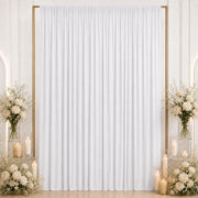 10 ft x 12 ft Wrinkle-Free Spandex Backdrop Curtain with Rod Pocket