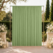 10 ft x 12 ft Wrinkle-Free Spandex Backdrop Curtain with Rod Pocket