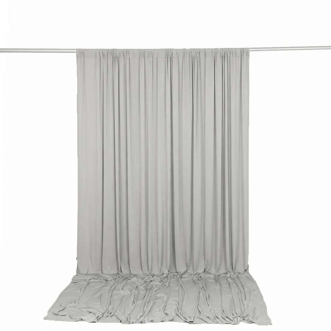 10 ft x 12 ft Wrinkle-Free Spandex Backdrop Curtain with Rod Pocket