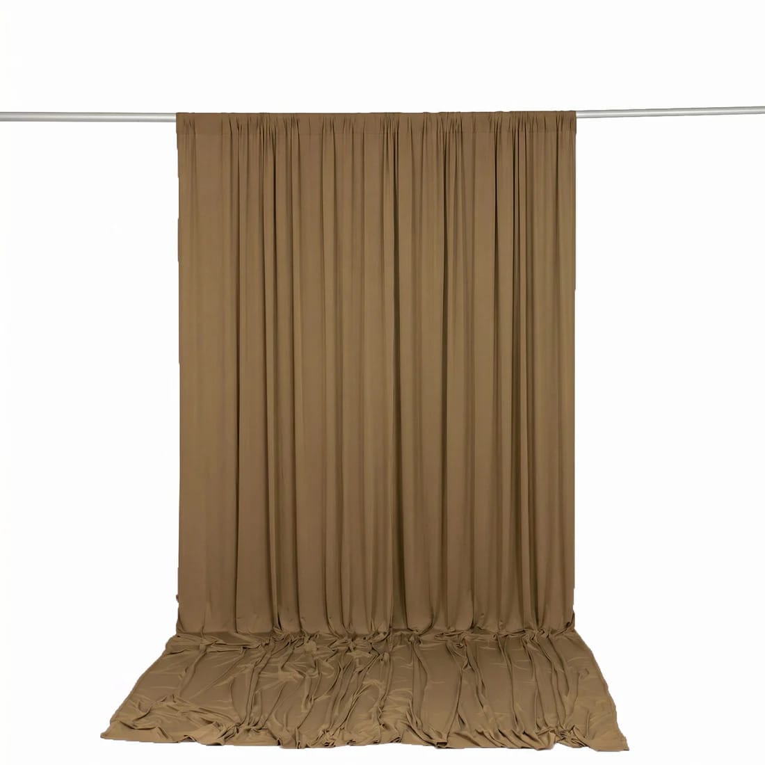 10 ft x 12 ft Wrinkle-Free Spandex Backdrop Curtain with Rod Pocket