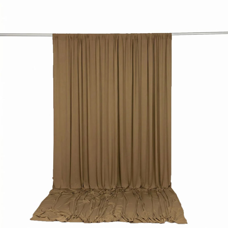 10 ft x 12 ft Wrinkle-Free Spandex Backdrop Curtain with Rod Pocket