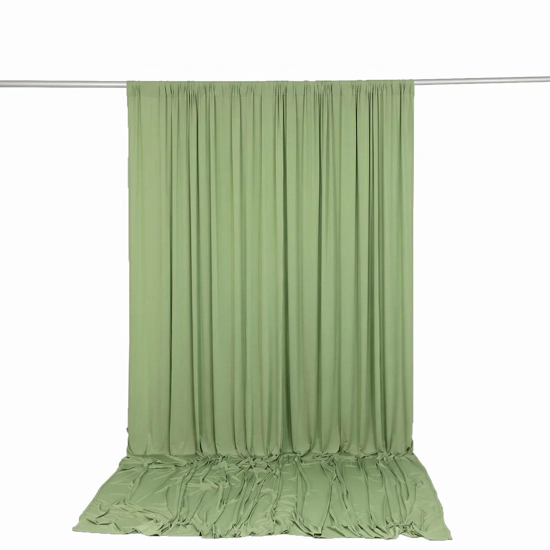 10 ft x 12 ft Wrinkle-Free Spandex Backdrop Curtain with Rod Pocket
