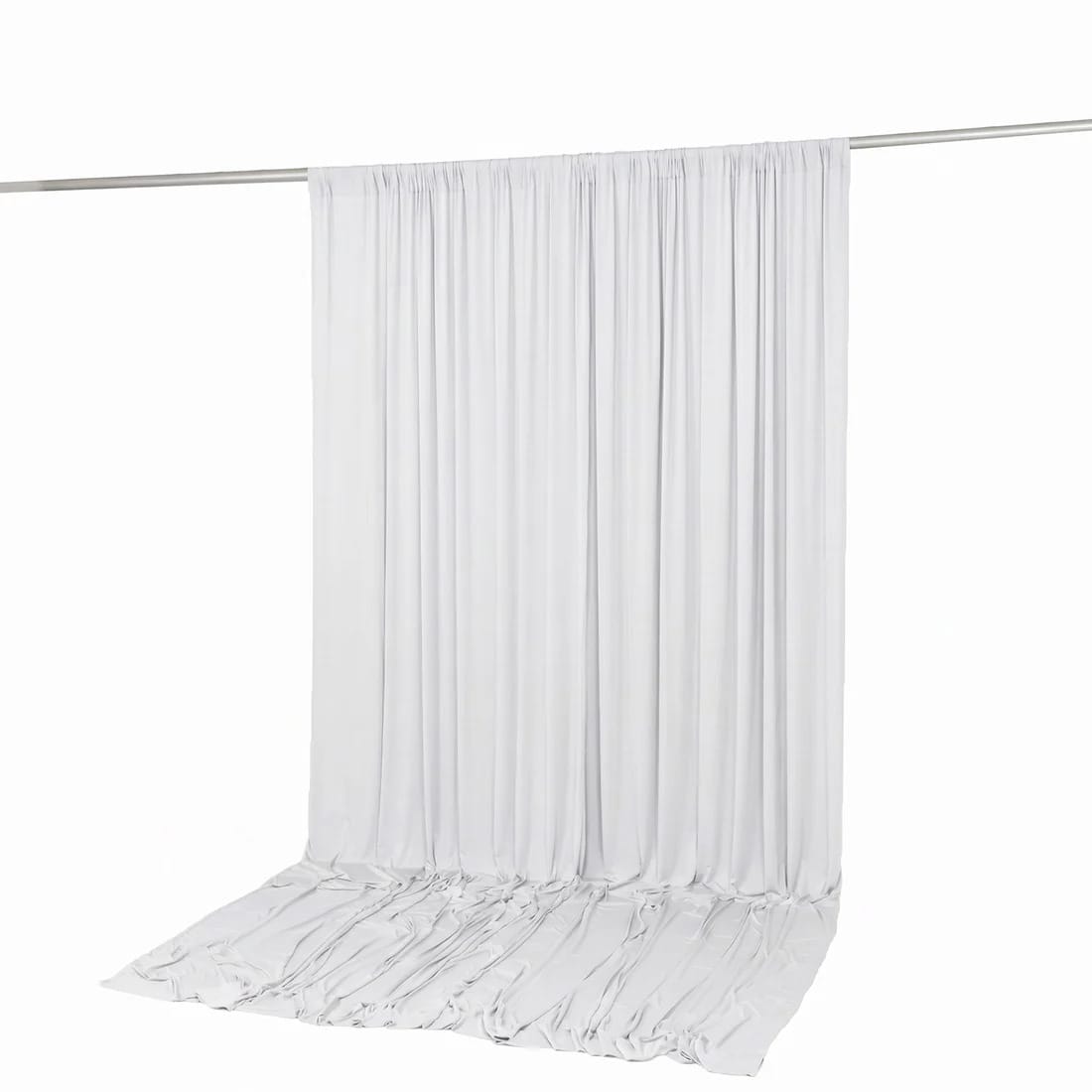 10 ft x 12 ft Wrinkle-Free Spandex Backdrop Curtain with Rod Pocket