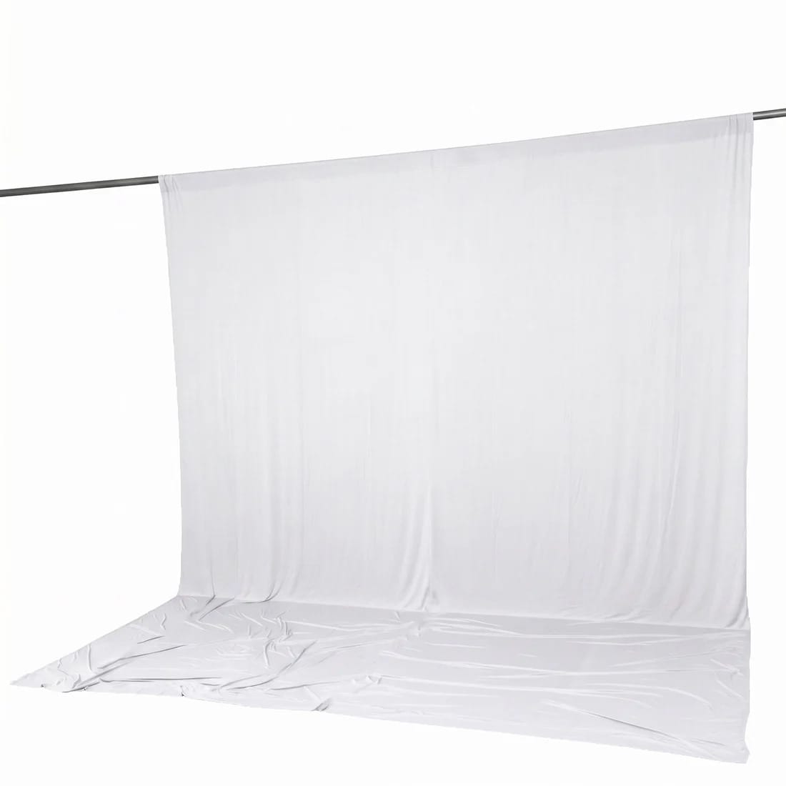 10 ft x 12 ft Wrinkle-Free Spandex Backdrop Curtain with Rod Pocket