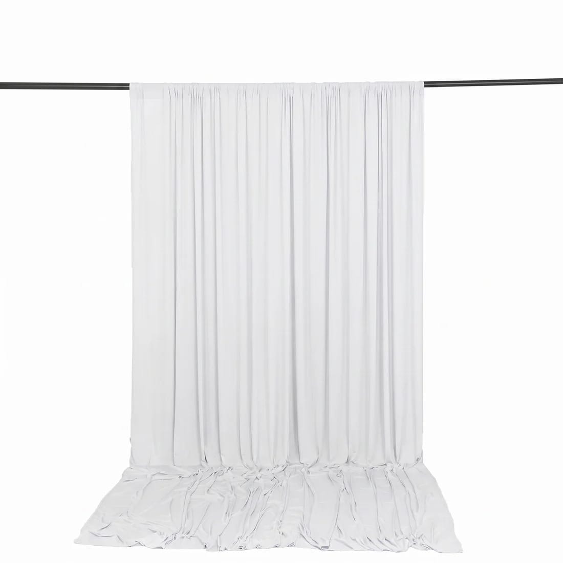 10 ft x 12 ft Wrinkle-Free Spandex Backdrop Curtain with Rod Pocket