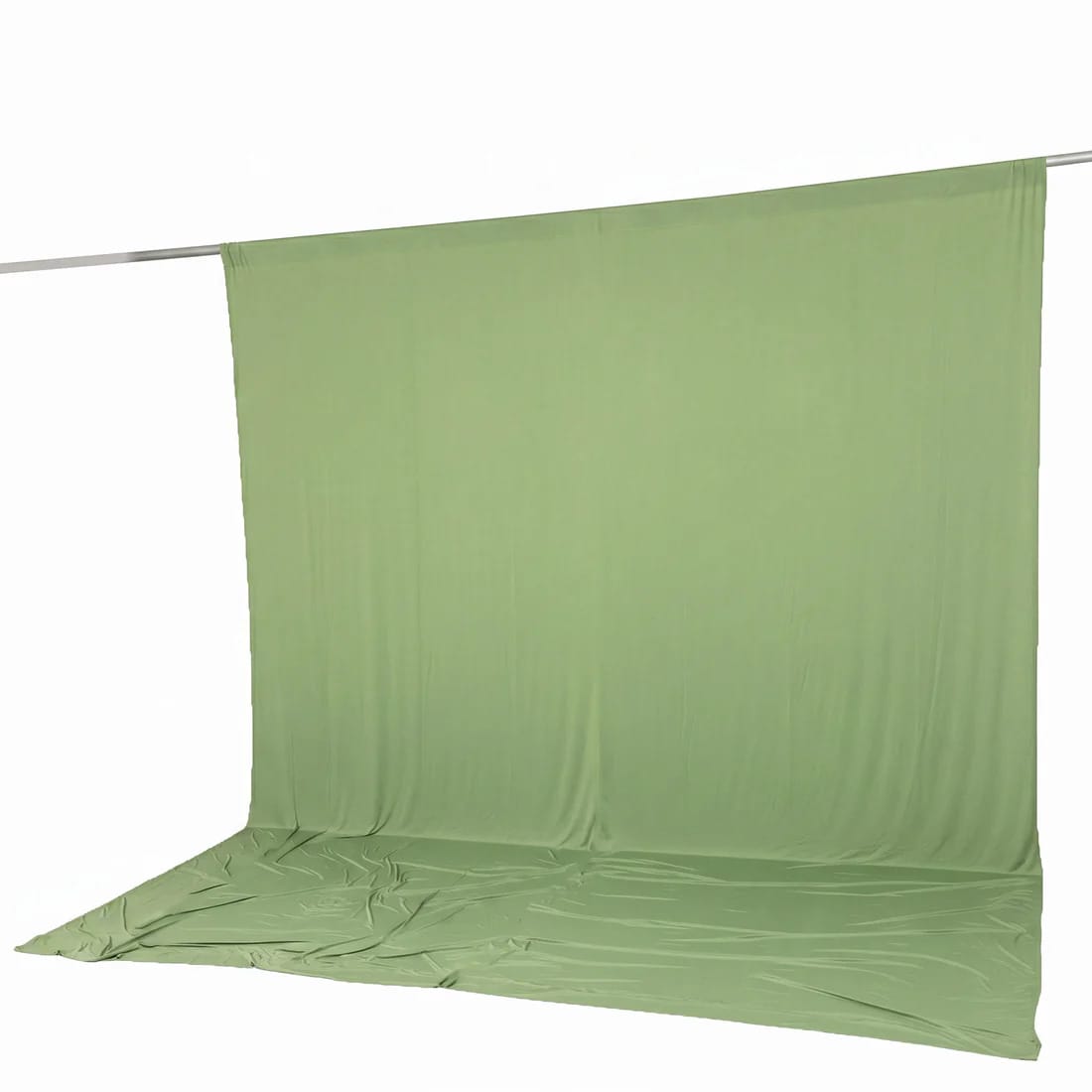 10 ft x 12 ft Wrinkle-Free Spandex Backdrop Curtain with Rod Pocket