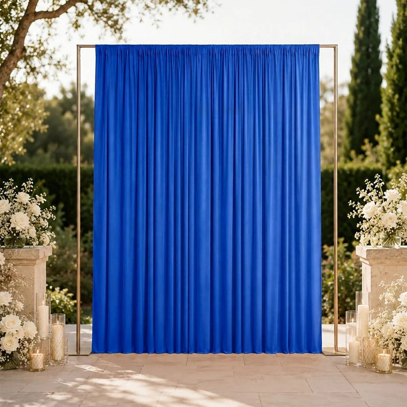 10 ft x 12 ft Wrinkle-Free Spandex Backdrop Curtain with Rod Pocket