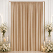 10 ft x 12 ft Wrinkle-Free Spandex Backdrop Curtain with Rod Pocket