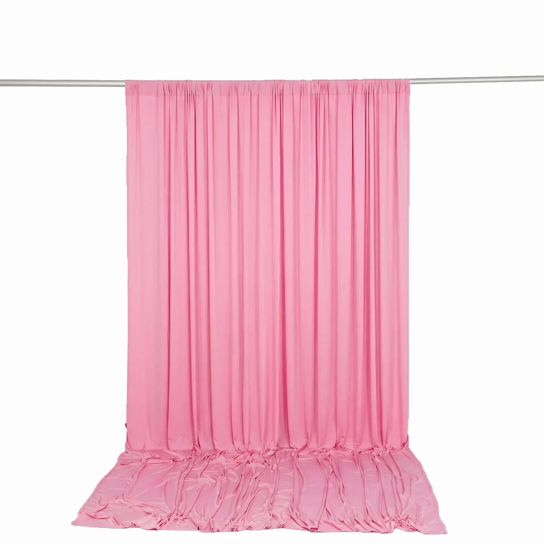 10 ft x 12 ft Wrinkle-Free Spandex Backdrop Curtain with Rod Pocket