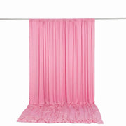 10 ft x 12 ft Wrinkle-Free Spandex Backdrop Curtain with Rod Pocket