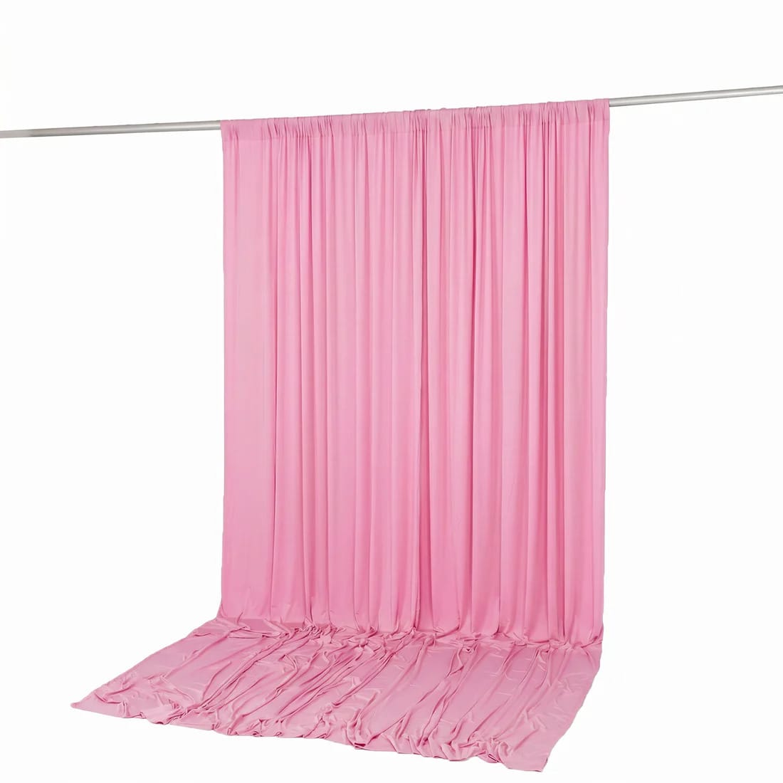 10 ft x 12 ft Wrinkle-Free Spandex Backdrop Curtain with Rod Pocket