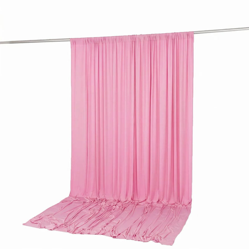 10 ft x 12 ft Wrinkle-Free Spandex Backdrop Curtain with Rod Pocket