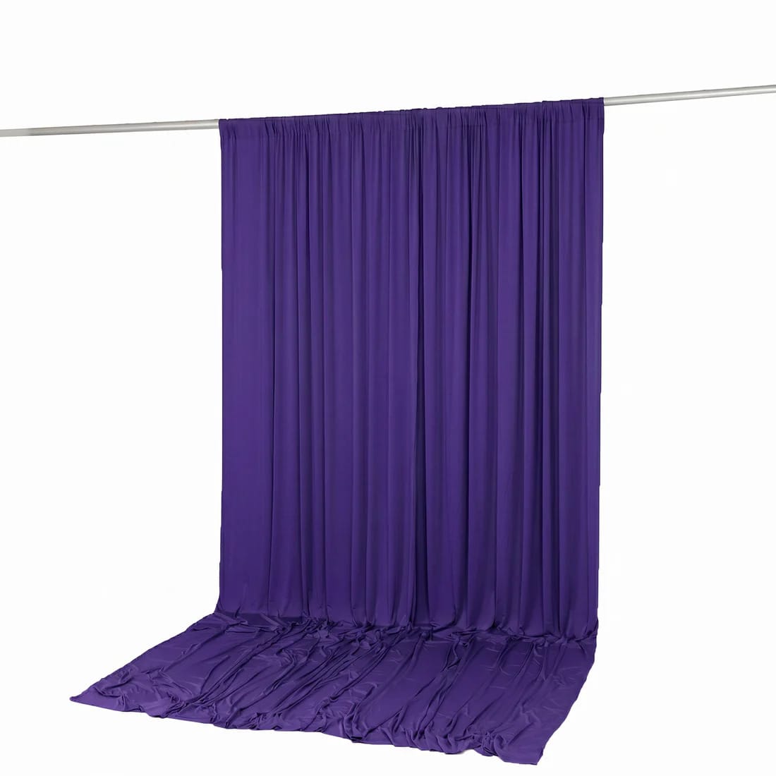 10 ft x 12 ft Wrinkle-Free Spandex Backdrop Curtain with Rod Pocket