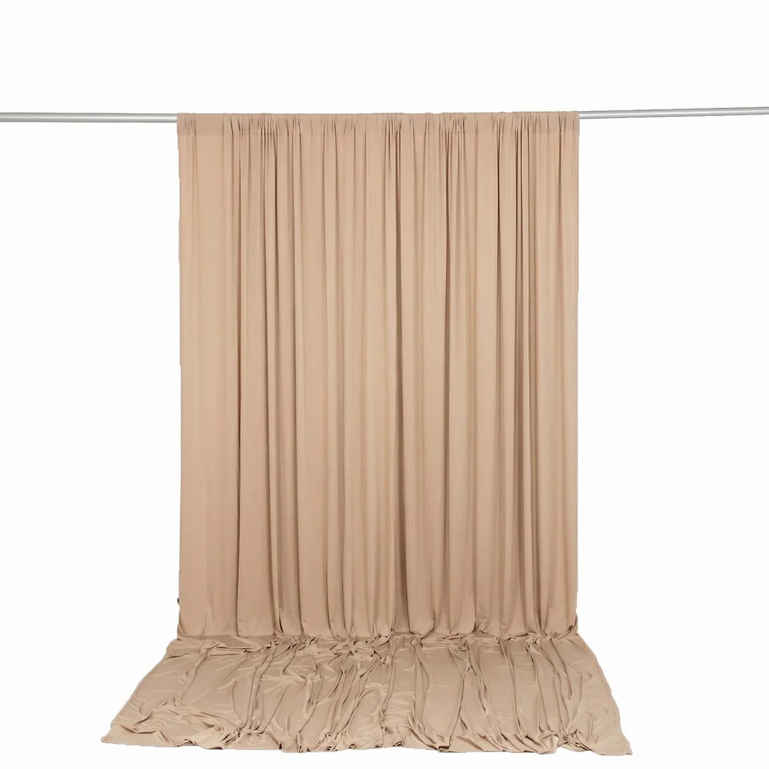 10 ft x 12 ft Wrinkle-Free Spandex Backdrop Curtain with Rod Pocket