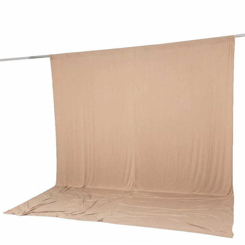 10 ft x 12 ft Wrinkle-Free Spandex Backdrop Curtain with Rod Pocket