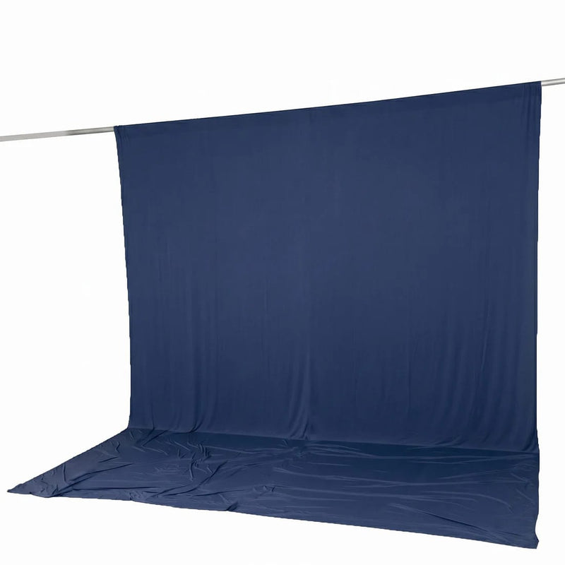 10 ft x 12 ft Wrinkle-Free Spandex Backdrop Curtain with Rod Pocket