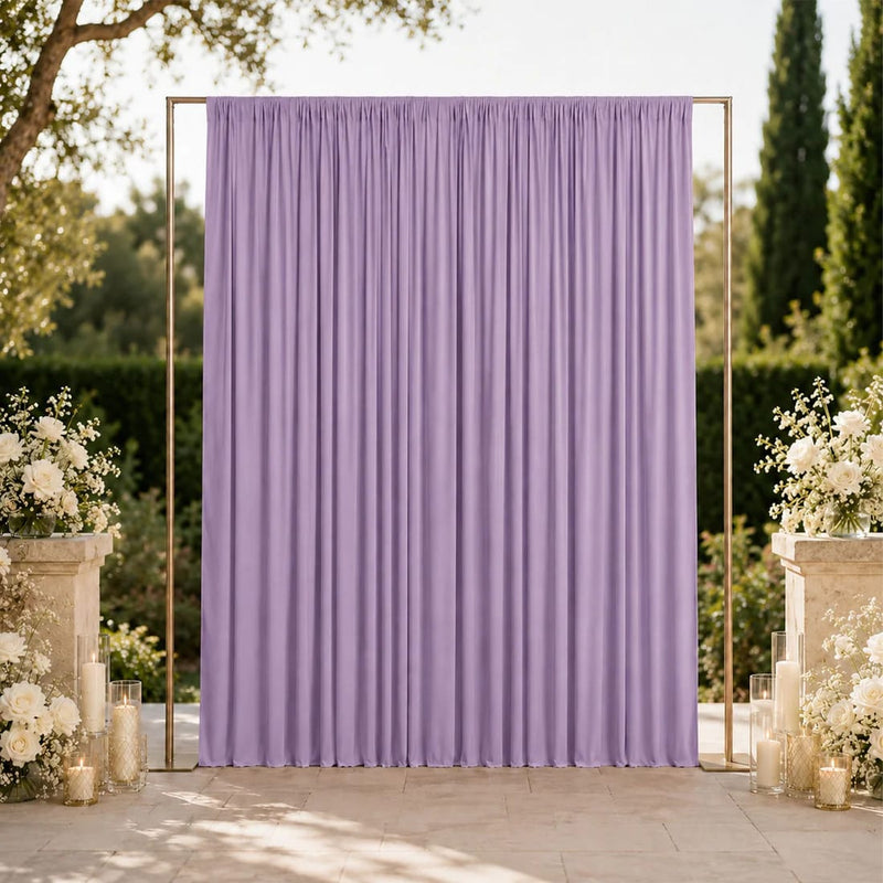 10 ft x 12 ft Wrinkle-Free Spandex Backdrop Curtain with Rod Pocket