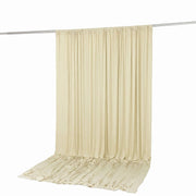 10 ft x 12 ft Wrinkle-Free Spandex Backdrop Curtain with Rod Pocket