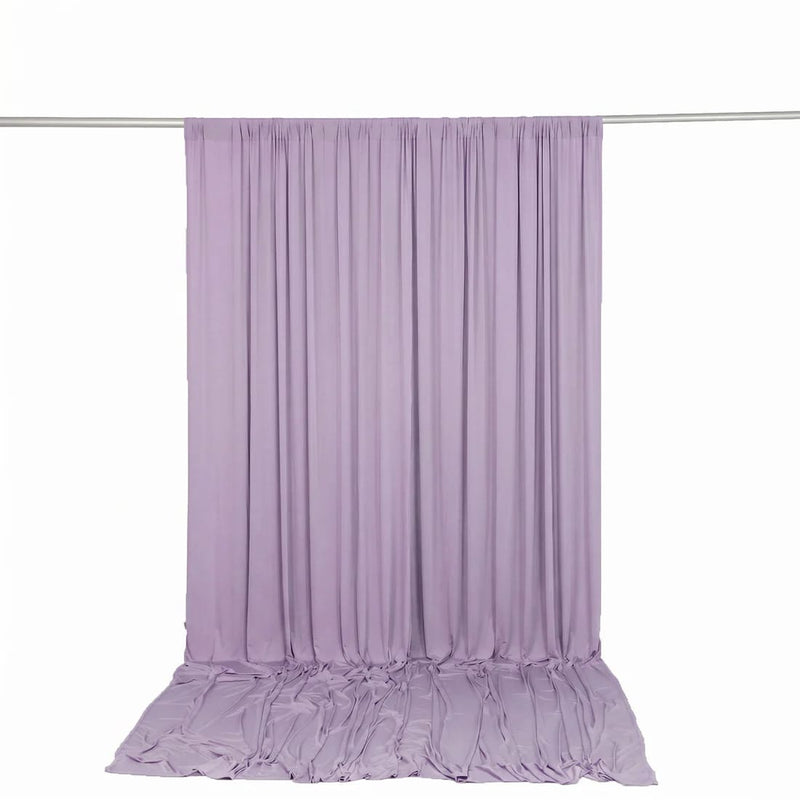 10 ft x 12 ft Wrinkle-Free Spandex Backdrop Curtain with Rod Pocket