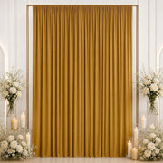 10 ft x 12 ft Wrinkle-Free Spandex Backdrop Curtain with Rod Pocket
