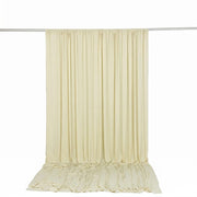 10 ft x 12 ft Wrinkle-Free Spandex Backdrop Curtain with Rod Pocket