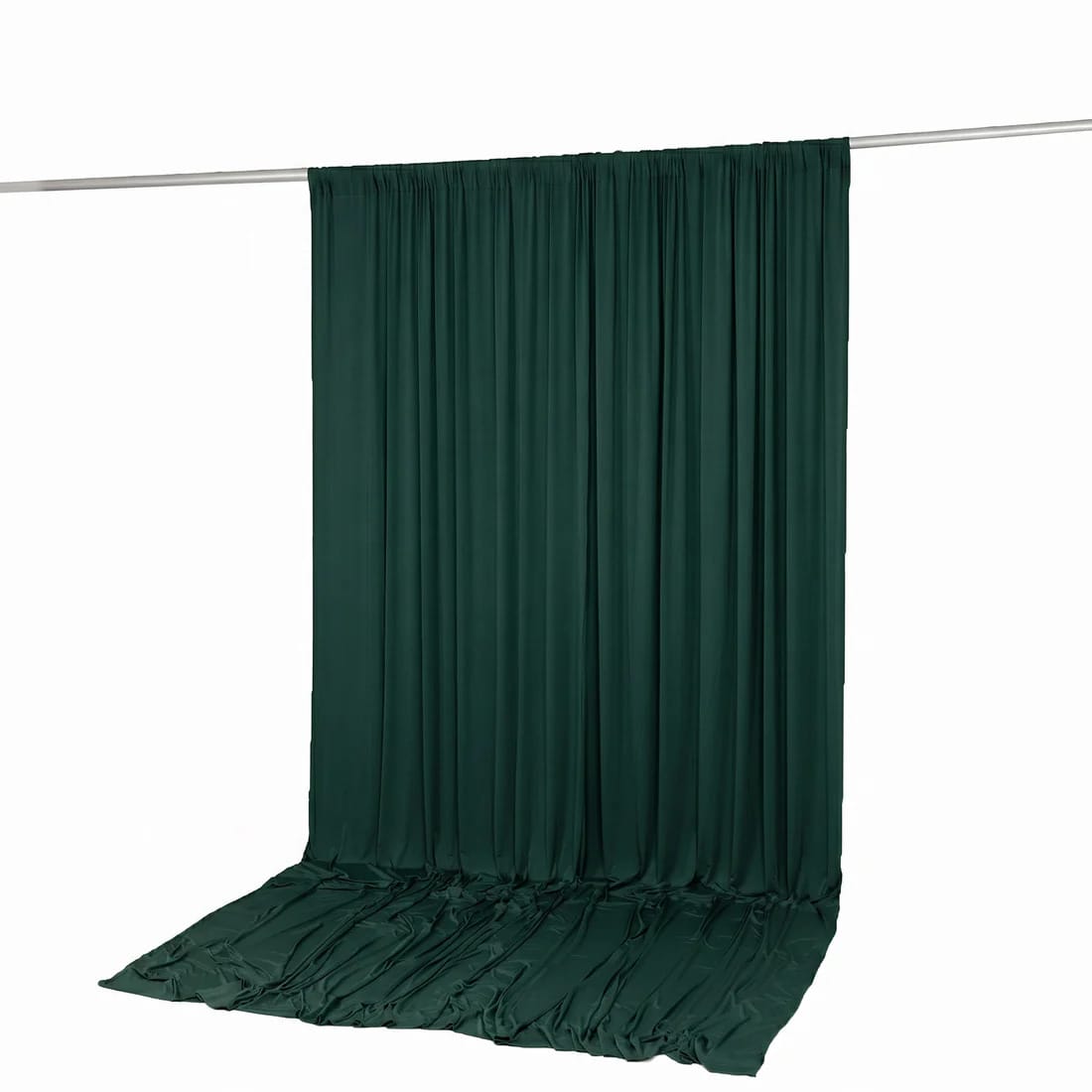 10 ft x 12 ft Wrinkle-Free Spandex Backdrop Curtain with Rod Pocket