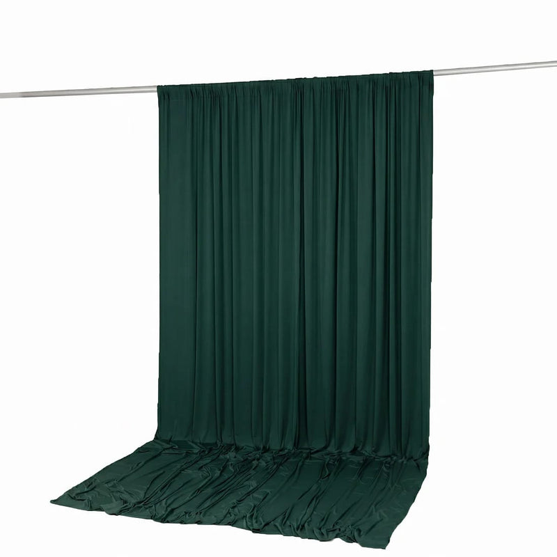 10 ft x 12 ft Wrinkle-Free Spandex Backdrop Curtain with Rod Pocket