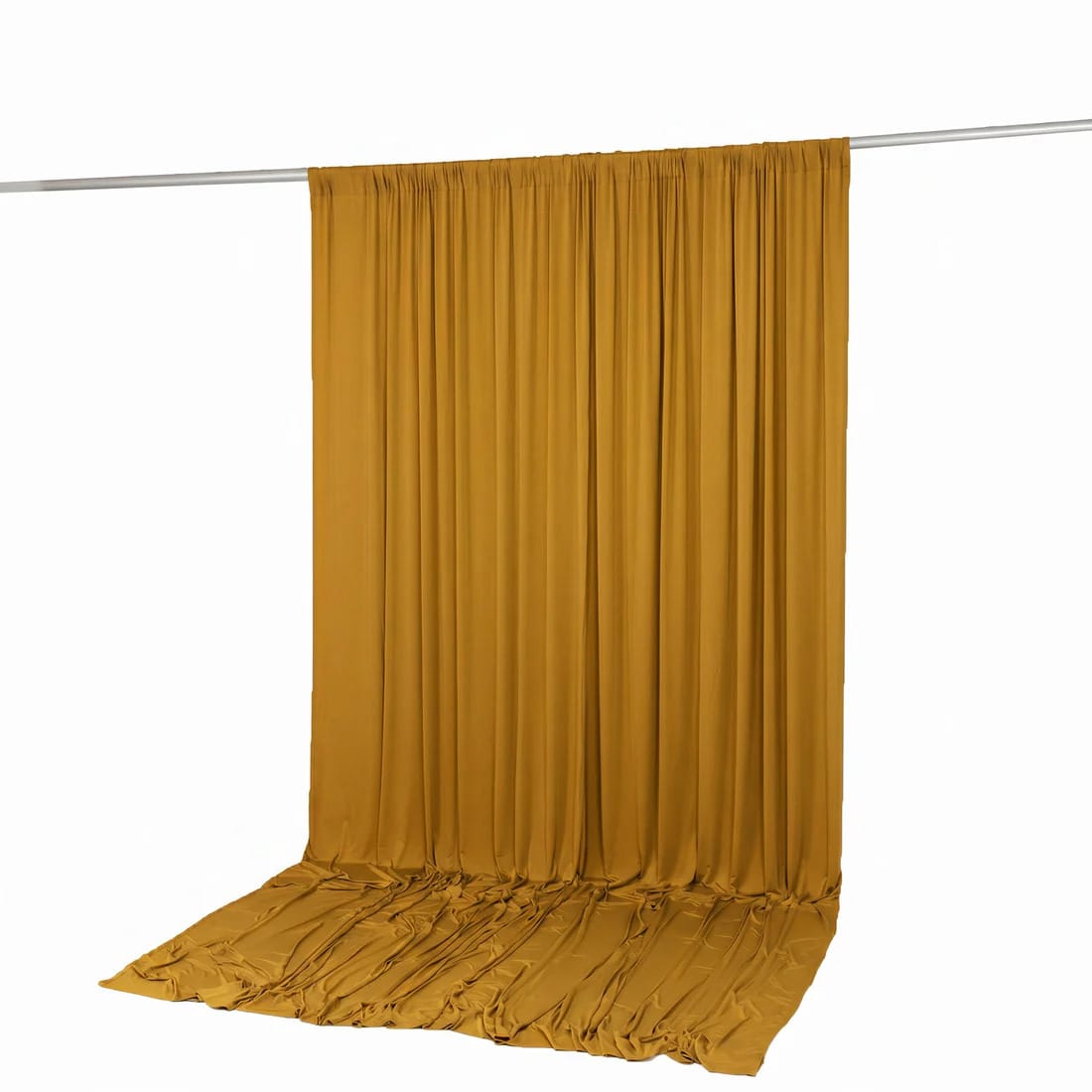 10 ft x 12 ft Wrinkle-Free Spandex Backdrop Curtain with Rod Pocket