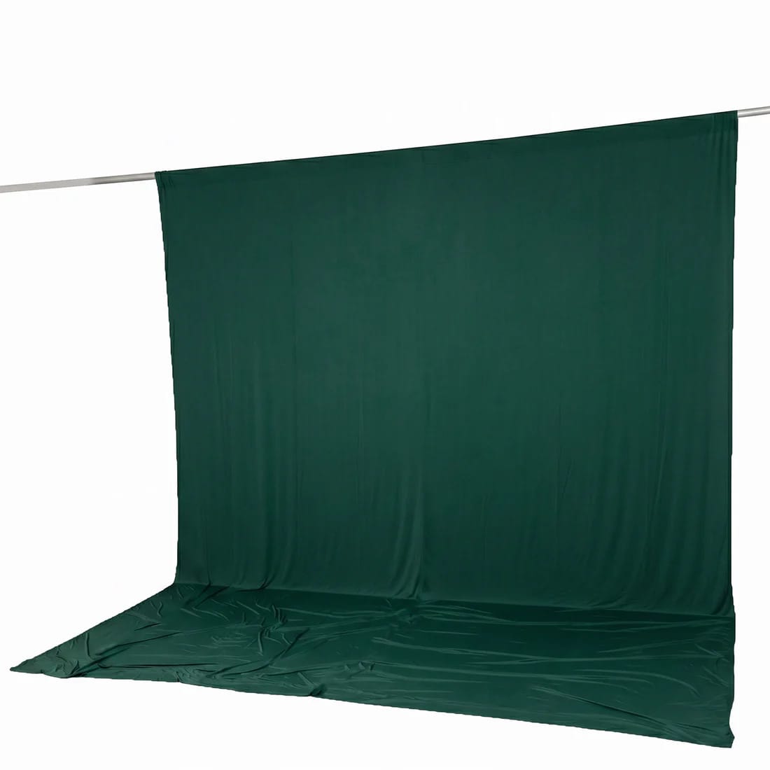 10 ft x 12 ft Wrinkle-Free Spandex Backdrop Curtain with Rod Pocket
