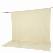 10 ft x 12 ft Wrinkle-Free Spandex Backdrop Curtain with Rod Pocket