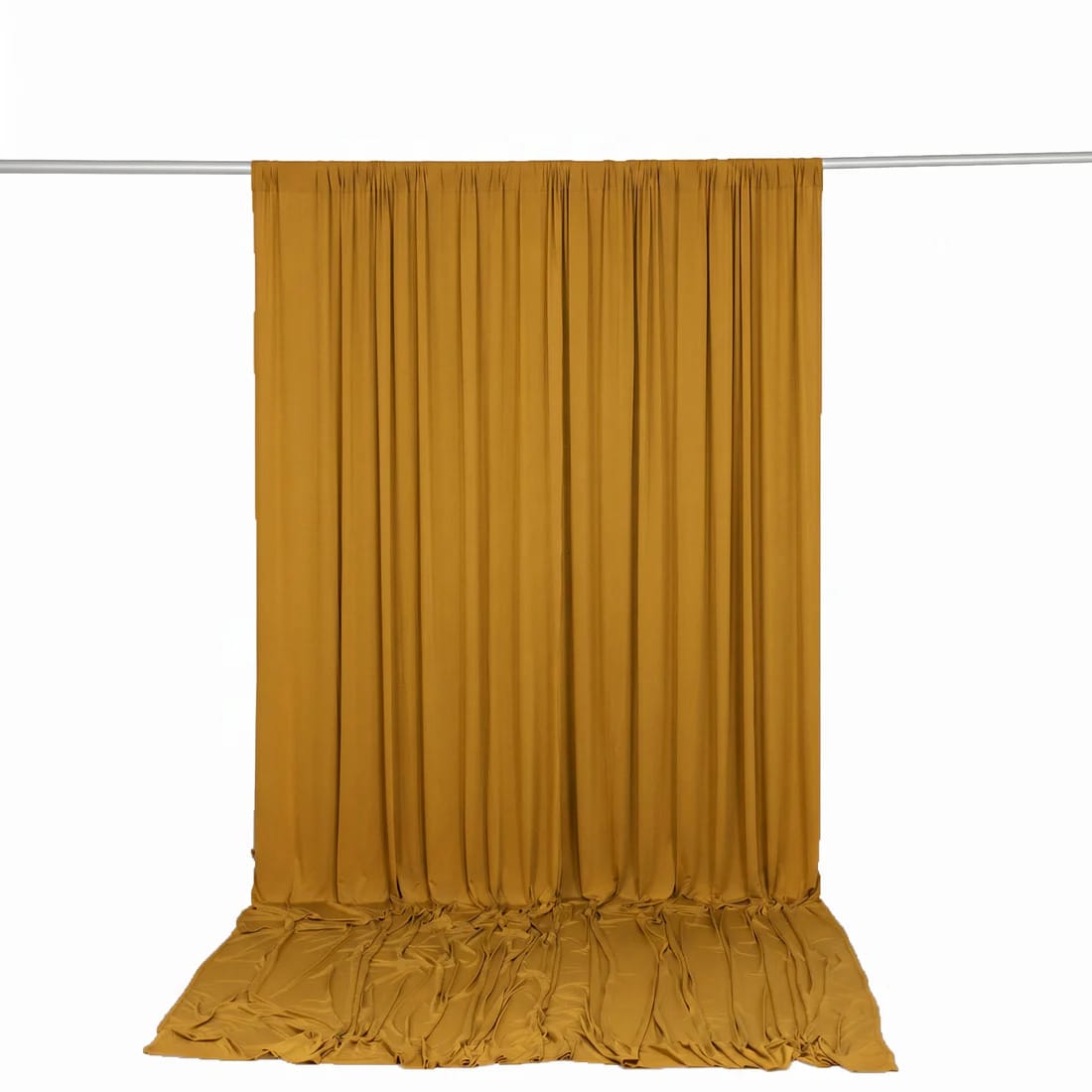 10 ft x 12 ft Wrinkle-Free Spandex Backdrop Curtain with Rod Pocket