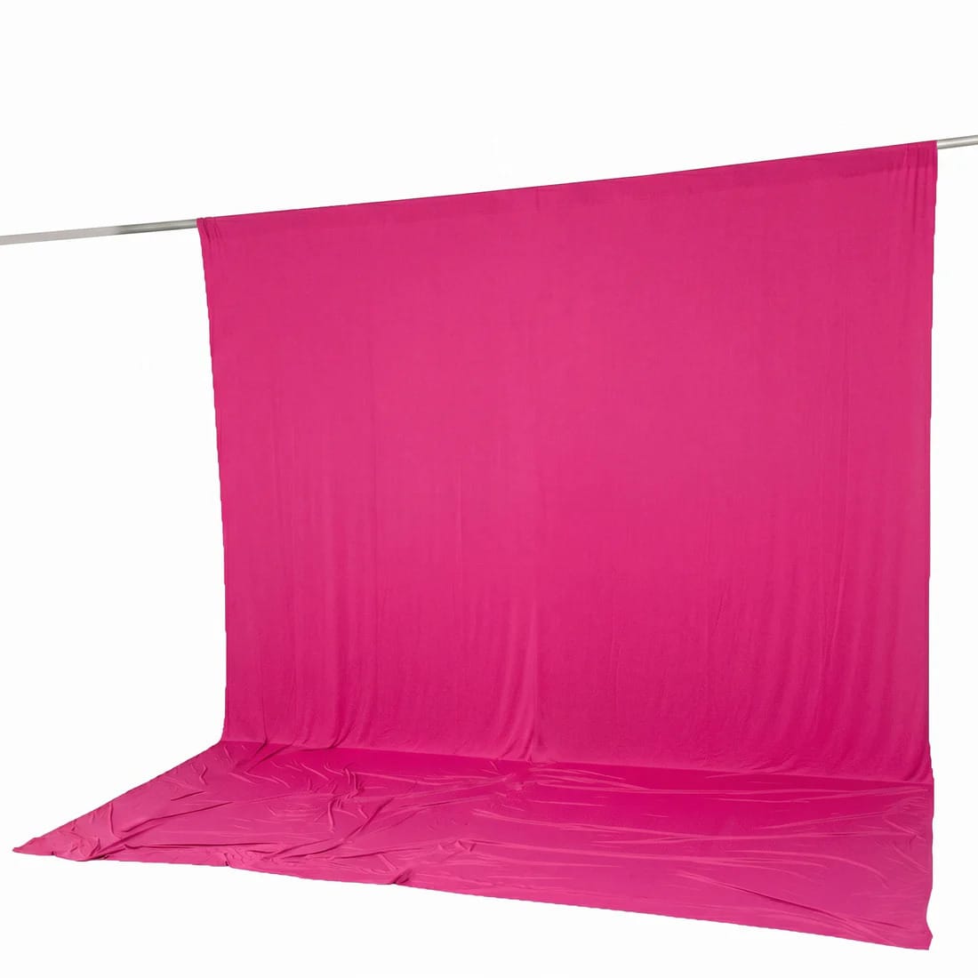 10 ft x 12 ft Wrinkle-Free Spandex Backdrop Curtain with Rod Pocket