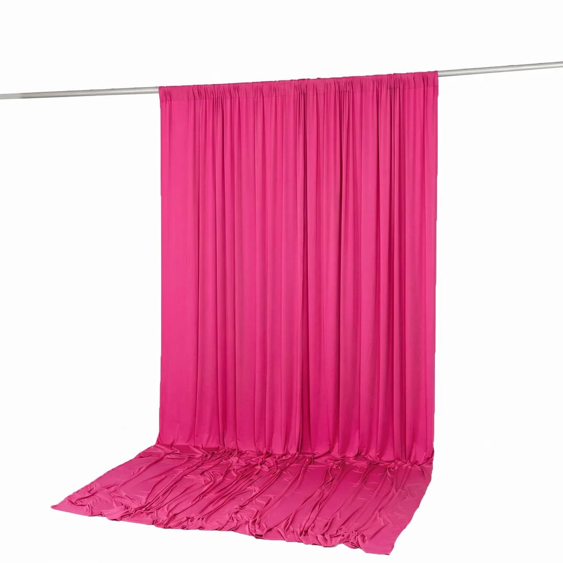 10 ft x 12 ft Wrinkle-Free Spandex Backdrop Curtain with Rod Pocket