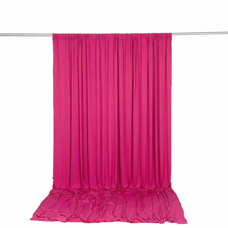 10 ft x 12 ft Wrinkle-Free Spandex Backdrop Curtain with Rod Pocket