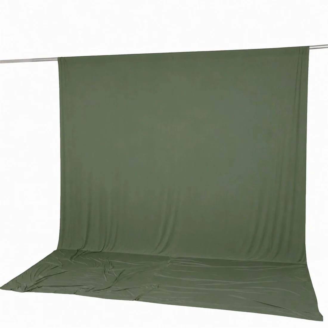 10 ft x 12 ft Wrinkle-Free Spandex Backdrop Curtain with Rod Pocket