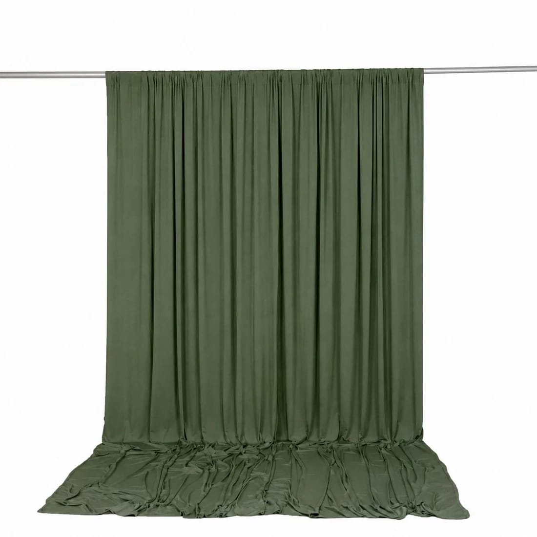 10 ft x 12 ft Wrinkle-Free Spandex Backdrop Curtain with Rod Pocket