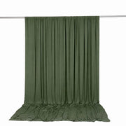 10 ft x 12 ft Wrinkle-Free Spandex Backdrop Curtain with Rod Pocket