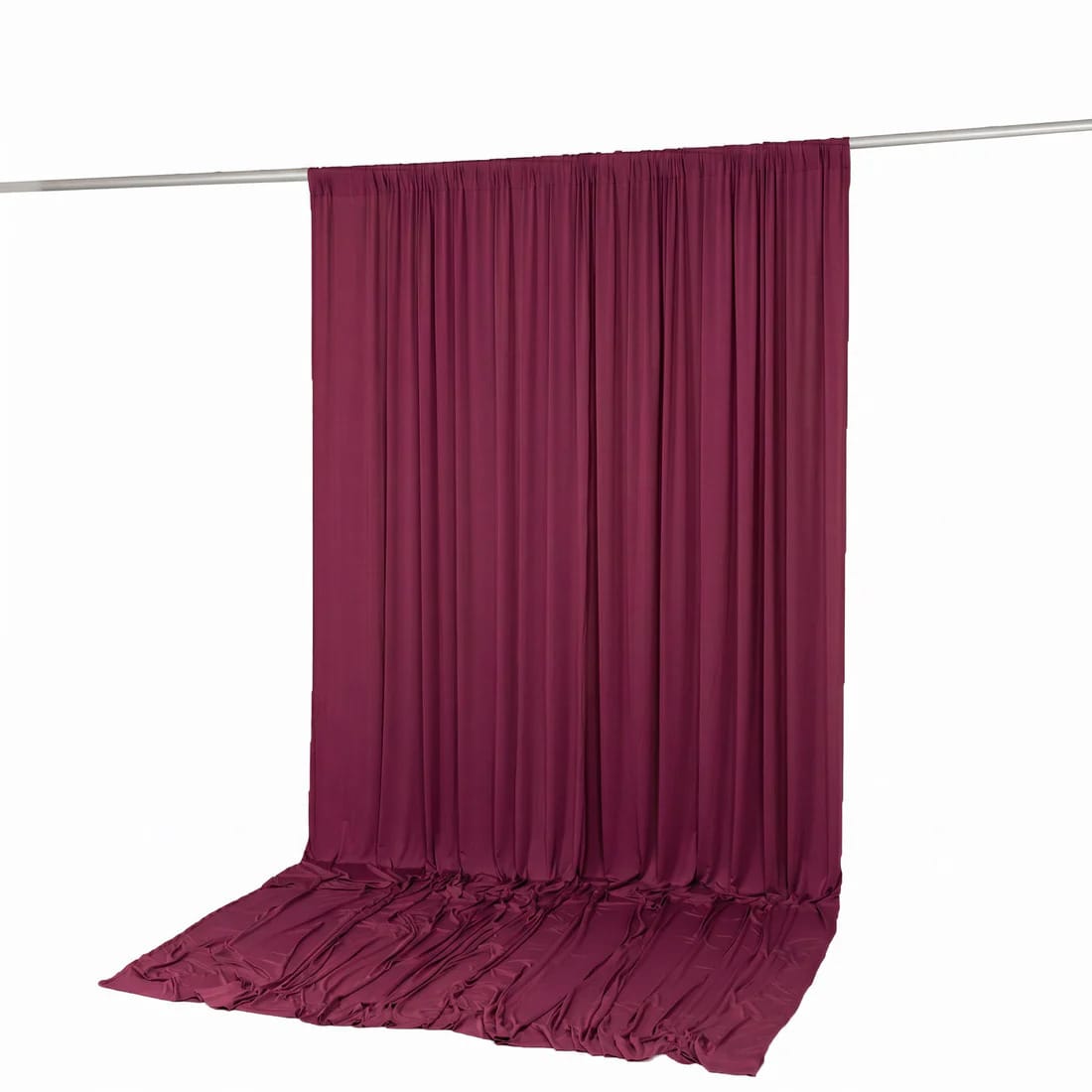 10 ft x 12 ft Wrinkle-Free Spandex Backdrop Curtain with Rod Pocket