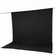 10 ft x 12 ft Wrinkle-Free Spandex Backdrop Curtain with Rod Pocket