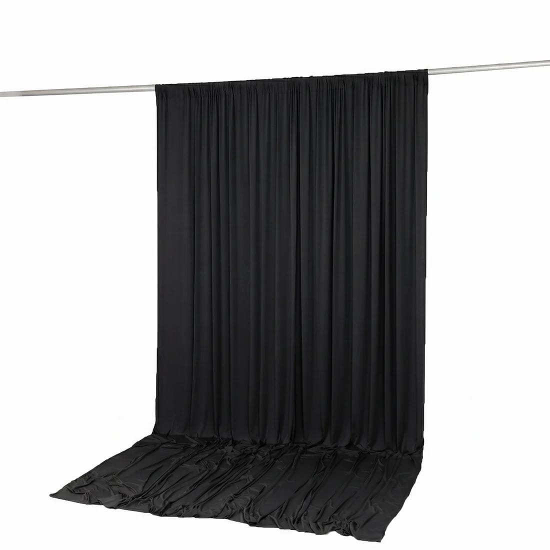 10 ft x 12 ft Wrinkle-Free Spandex Backdrop Curtain with Rod Pocket