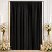 10 ft x 12 ft Wrinkle-Free Spandex Backdrop Curtain with Rod Pocket