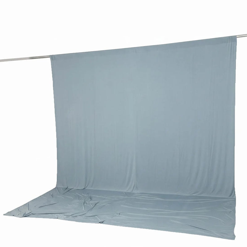 10 ft x 12 ft Wrinkle-Free Spandex Backdrop Curtain with Rod Pocket
