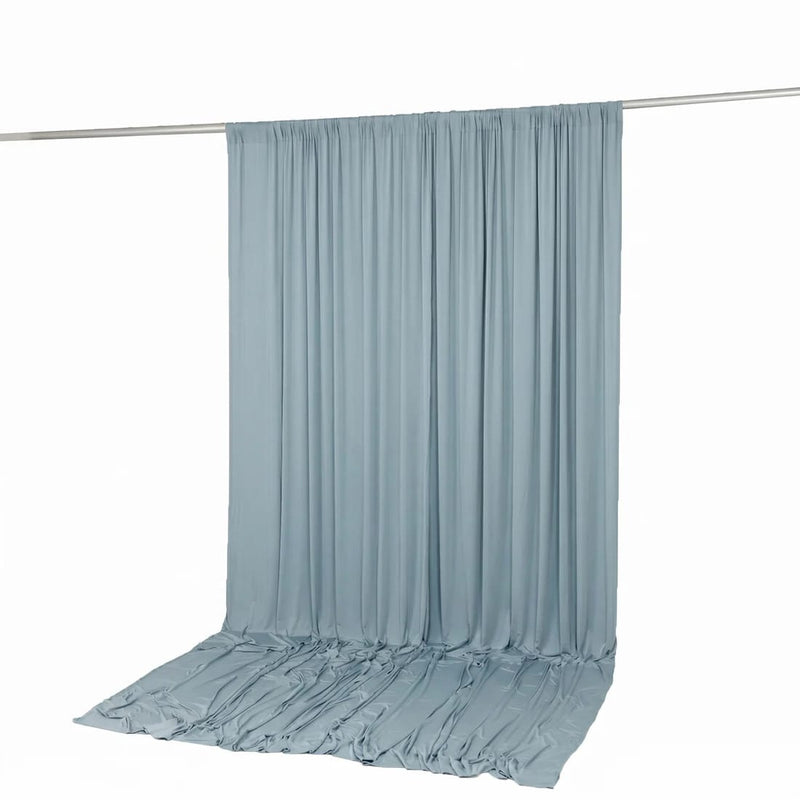 10 ft x 12 ft Wrinkle-Free Spandex Backdrop Curtain with Rod Pocket